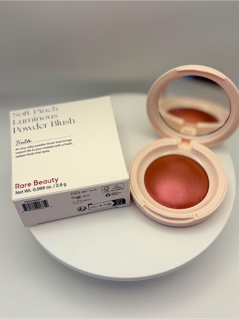 Rare Beauty Soft Pinch Luminous Powder Blush — Warm Coral Rose
